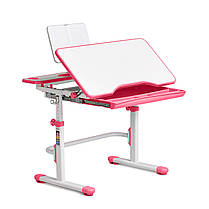 Комплект для дівчинки зростаюча дитяча парта Cubby Fressia Pink + крісло FunDesk LST3 Orange-Grey + настільна лампа, фото 6