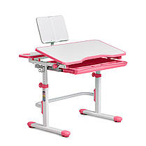 Комплект для дівчинки зростаюча дитяча парта Cubby Fressia Pink + крісло FunDesk LST3 Orange-Grey + настільна лампа, фото 5