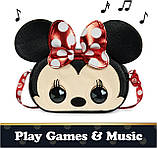 Інтерактивна сумочка Міні Маус Purse Pets, Disney Minnie Mouse Interactive Pet Toy Crossbody Bag 6067403, фото 4