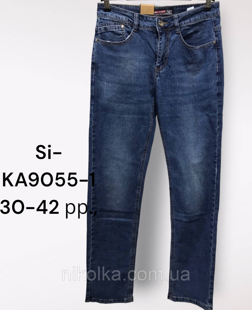 Джинси чоловічі оптом, 30-42 рр., Арт. Si-KA9055-1