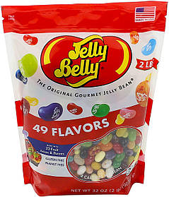 Цукерки Джеллі беллі Jelly Belly 907 г велике паковання асорті 49 смаків США