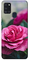 Чехол с принтом для Samsung Galaxy A21s / на самсунг галакси А21с Роза в саду