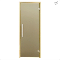 Дверь для бани и сауны Tesli "Steel RS Sateen 1900 x 700" New Model 2024