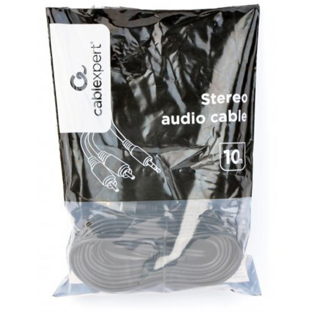 Кабель аудіо сигнальний 10 m Cablexpert CCA-352 (CCA-352-10M) чорний ()