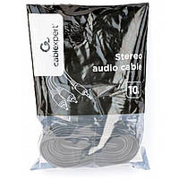 Кабель аудіо сигнальний 10 m Cablexpert CCA-352 (CCA-352-10M) чорний ()