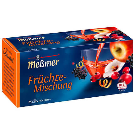 Фруктовий чай Meßmer «Фруктова суміш» у пакетиках 25шт/3 г, фото 2