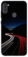 Чехол с принтом для Samsung Galaxy A11 / на самсунг галакси А11 Красно-белая дорога