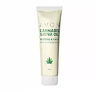 AVON CANNABIS SATIVA ЗАСПОКІЙЛИВИЙ БАЛЬЗАМ ДЛЯ РУК І ТІЛА З КОНОПЛЯНОЮ ОЛІЄЮ 150МЛ