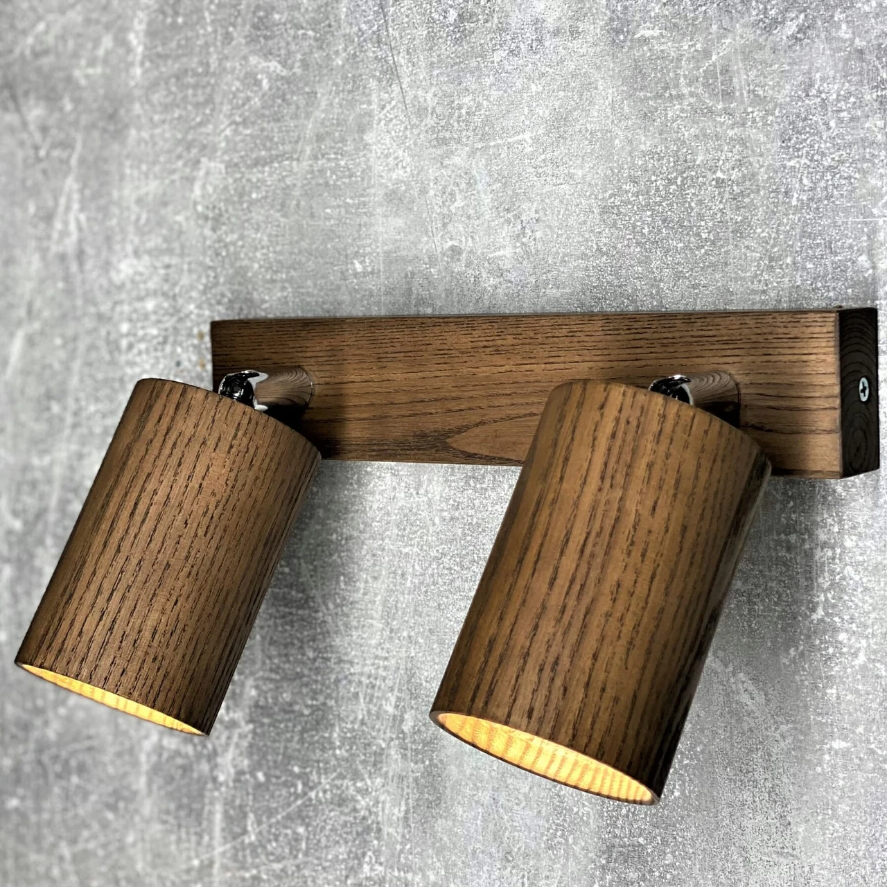 Настінно-стельовий світильник Iterna ALTA під 2 лампи GU10 Темний ясен LW073