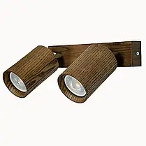 Настінно-стельовий світильник Iterna ALTA під 2 лампи GU10 Темний ясен LW073, фото 4