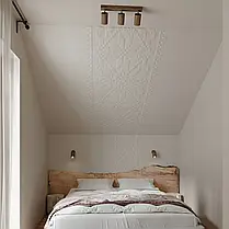 Настінно-стельовий світильник Iterna ALTA під 2 лампи GU10 Темний ясен LW073, фото 2