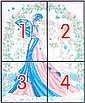 Набір для вишивання за нанесеною на канву схемою "Bride" . AIDA 14CT printed, 33*40 см, фото 4