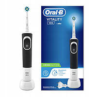 Електрична зубна щітка Oral-B Braun Vitality 100 Чорна + зарядний пристрій