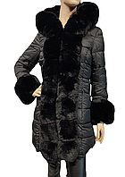 Женская куртка. Размер: 48-50. Цвет: черный. Красивая зимняя женская куртка. Куртка женская.