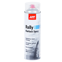 Акриловый прозрачный глянцевый лак APP Rally Color Spray - аэрозоль 600мл.