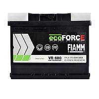 Автомобільний акумулятор ecoforce 60ач 680а "+" справа FIAMM 7906199-FIAMM