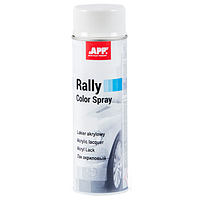 Белая акриловая краска APP Rally Color Spray - аэрозоль 500мл.