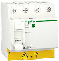 Устройство защитного отключения (УЗО) Resi9 4Р 25А 30mА Schneider Electric АС R9R51425