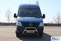 Кенгурятник защита переднего бампера Mersedes-Benz Sprinter (06-14) с логотипом, d51