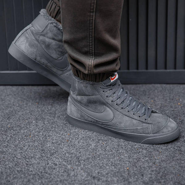 Grey nike blazer high tops deals