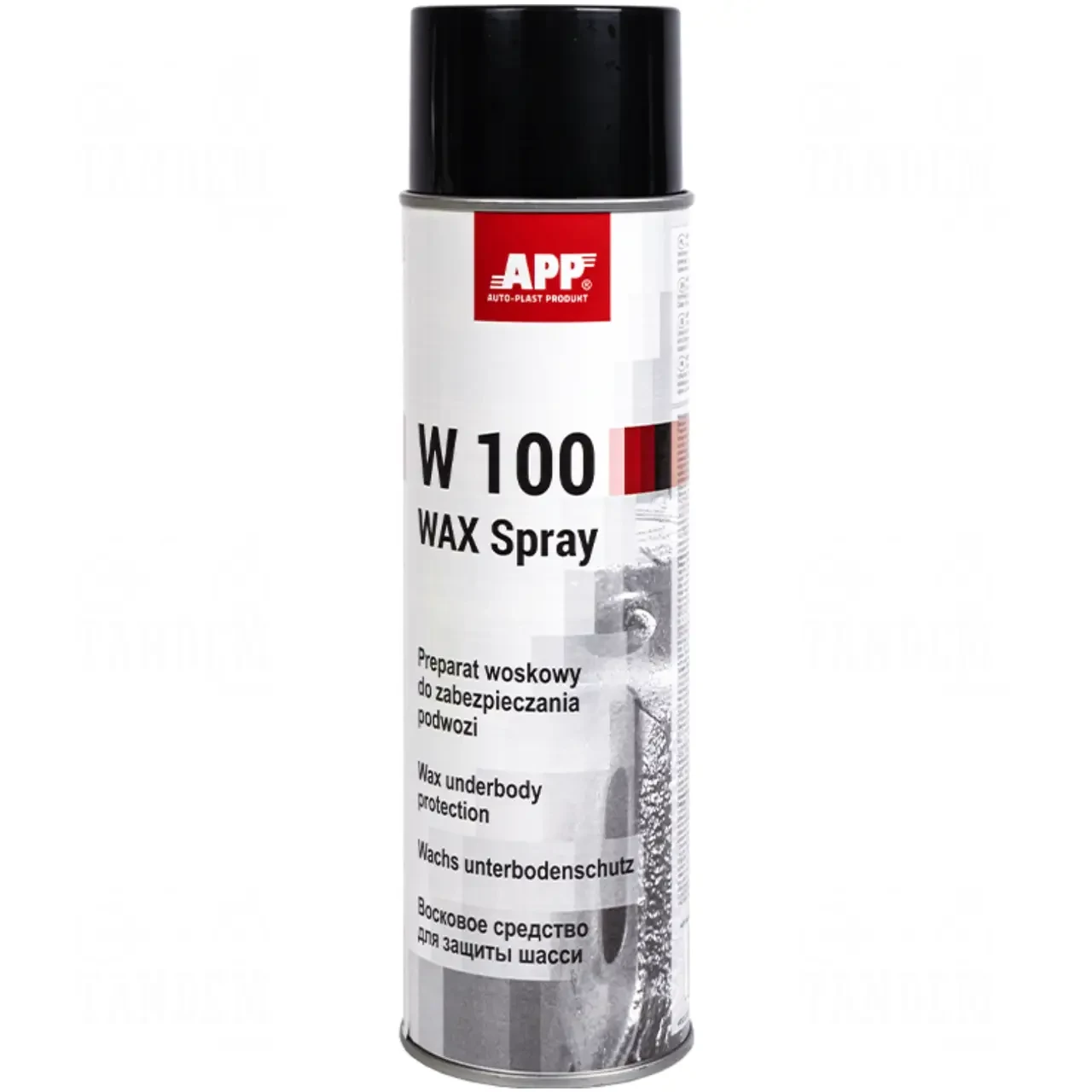 Засіб для захисту шасі автомобіля APP W100 WAX Spray (антрацит) - 500мл