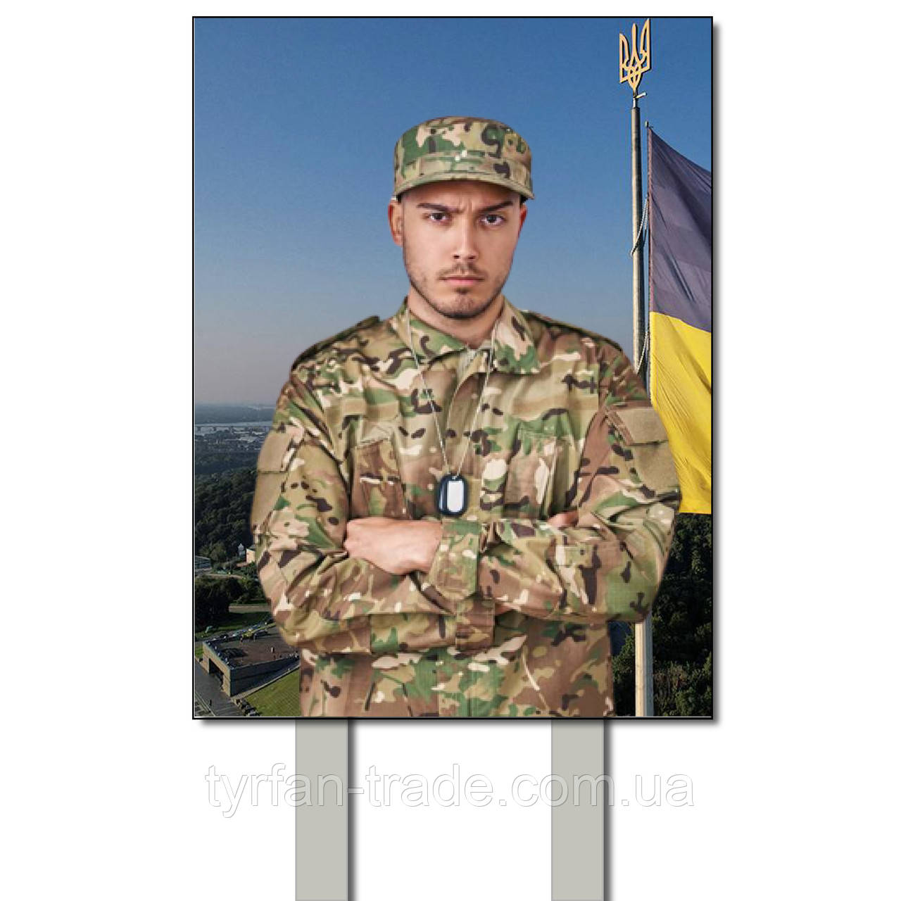 Купити тимчасових табличку на комірі з тримачами для вкапування