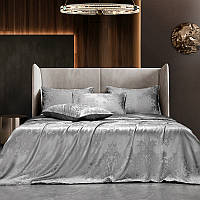 Комплект постельного белья Silk Kiss King Size 200 x 230 см Волшебная фантазия Серый