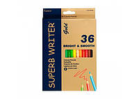 Цветные карандаши 36 цветов MarcoSuperbWriteGold E4100G-36CB