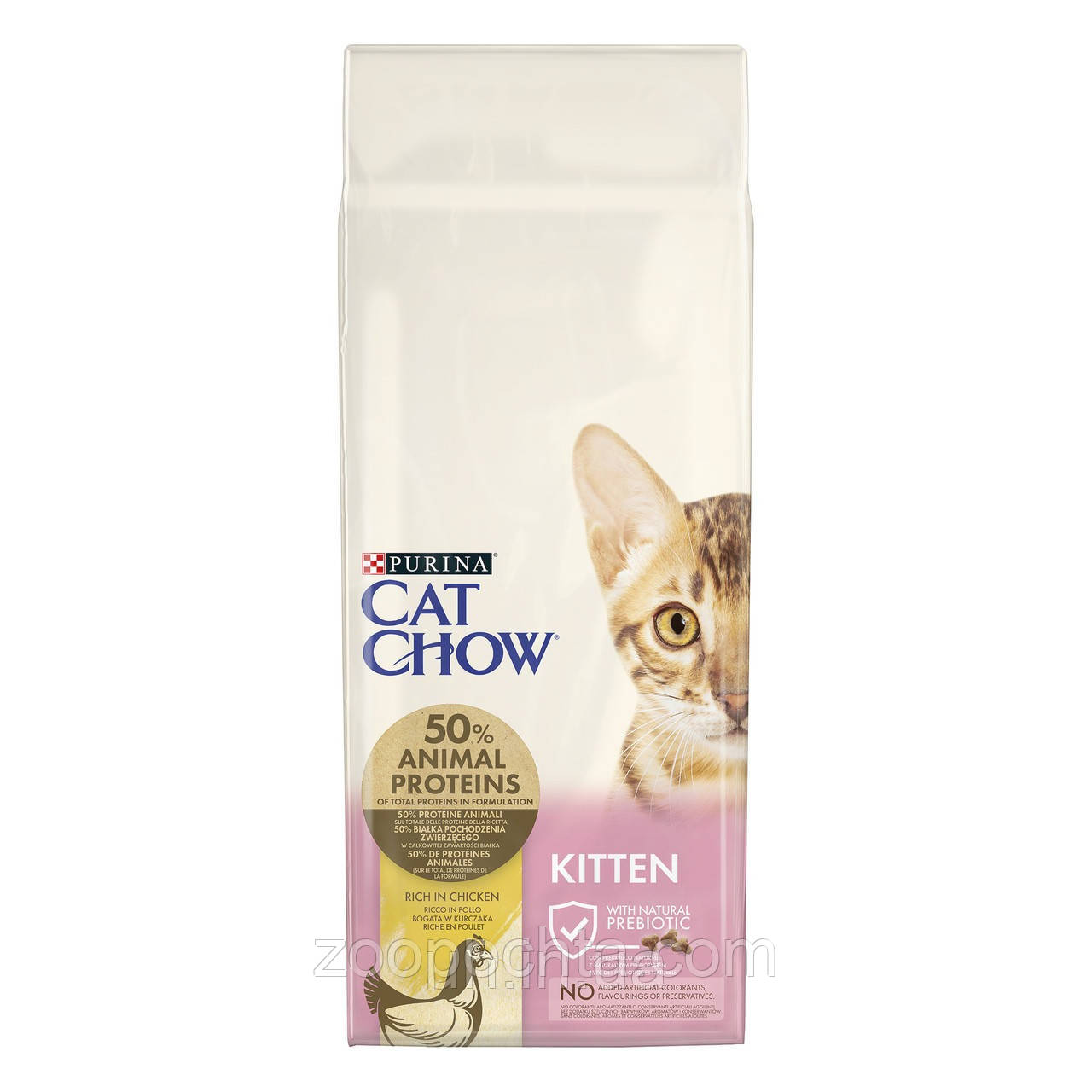 Пурина Cat Chow Kitten сухий корм для кошенят, кішок, що вагітніють, курка 0,4КГ