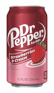 Dr Pepper Strawberries & Cream 355 мл, фото 1