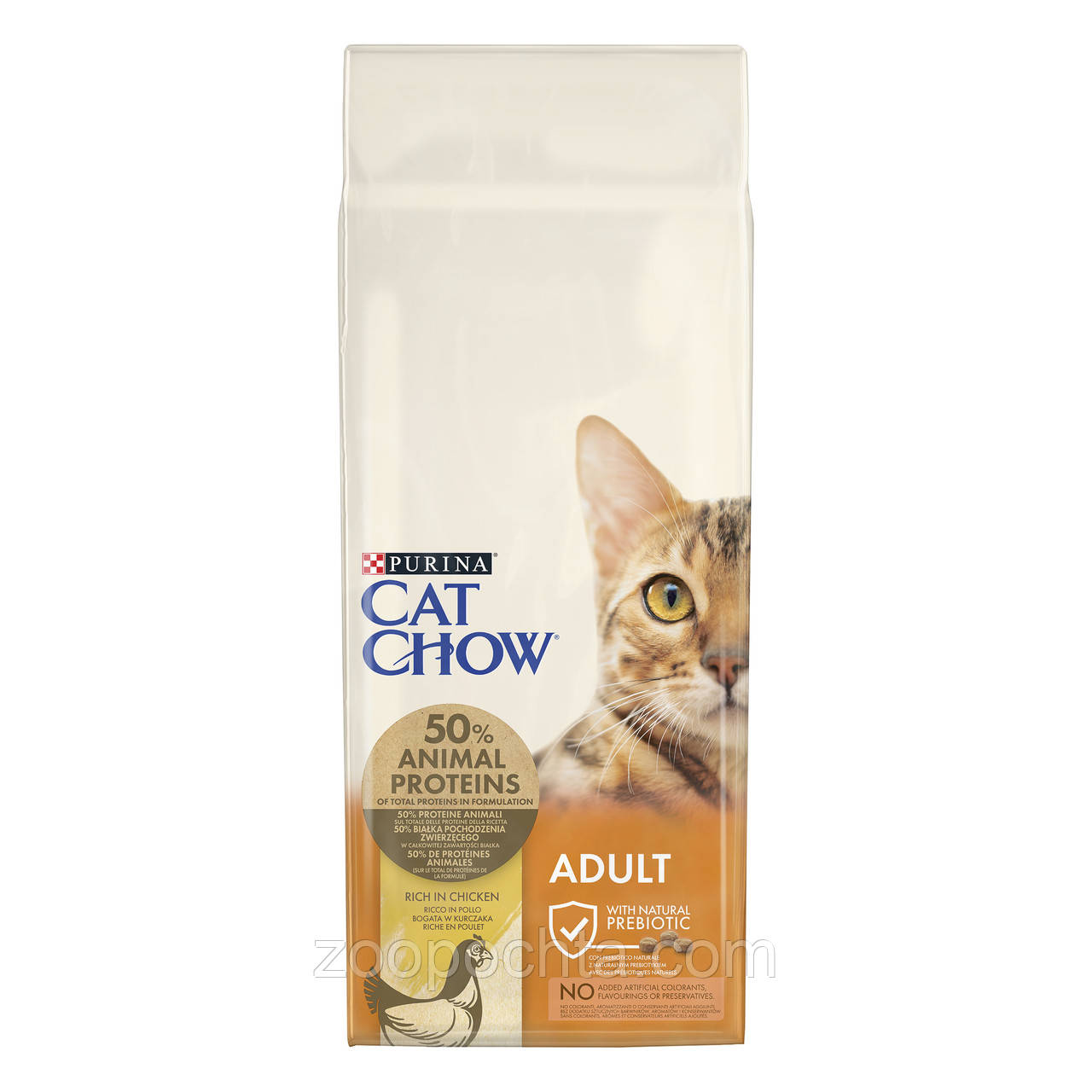 Пурина Cat Chow Adult сухий корм для кішок, з куркою 15 кг
