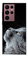 Чехол с принтом для Samsung Galaxy S22 Ultra / на самсунг С22 ультра Cute cat