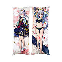 Подушка дакимакура Genshin Impact Kamisato Ayaka декоративная ростовая подушка для обнимания 50*150см