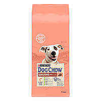 Сухой корм Пурина Dog Chow Sensitive Adult для взрослых собак склонных к аллергии, со вкусом лосося 14 КГ