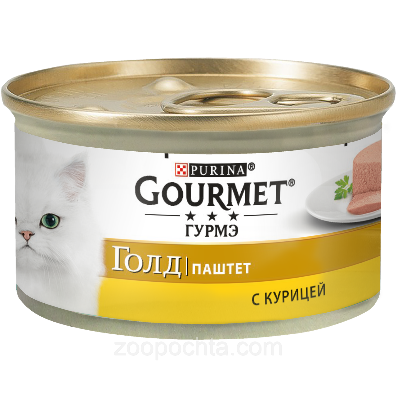 Пурина Gourmet Gold Консерви для кішок паштет із куркою, 85 г*24 шт.