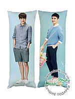 Подушка дакимакура K-pop Kai D.O. EXO декоративная ростовая подушка для обнимания двухсторонняя 40*120см