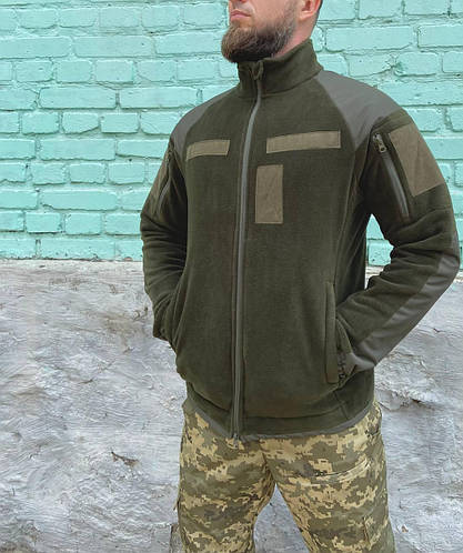 Кофта Флисовая Военная Тактическая Кофта Хаки Мужская Флиска Военная ...