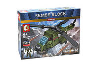 Конструктор 105331 військовий транспорт sembo block iron block heavy equipment 137 елементів