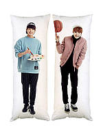Подушка дакимакура K-pop Шуга BTS декоративная ростовая подушка для обнимания 40*120см