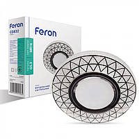 Встраиваемый светильник Feron CD832 MR16 с LED подсветкой SMD2835 15leds 4000K