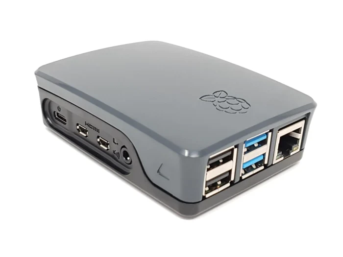 Корпус офіційний для Raspberry Pi 4B, сіро-чорний (SC0230)