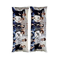 Подушка дакимакура K-pop BTS БТС декоративная ростовая подушка для обнимания 40*120см