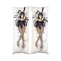 Подушка дакимакура Май Сакураджима декоративная ростовая подушка для обнимания 40*120см