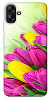 Чехол с принтом для Samsung Galaxy A04e / для самсунг галакси А04е Красочные тюльпаны