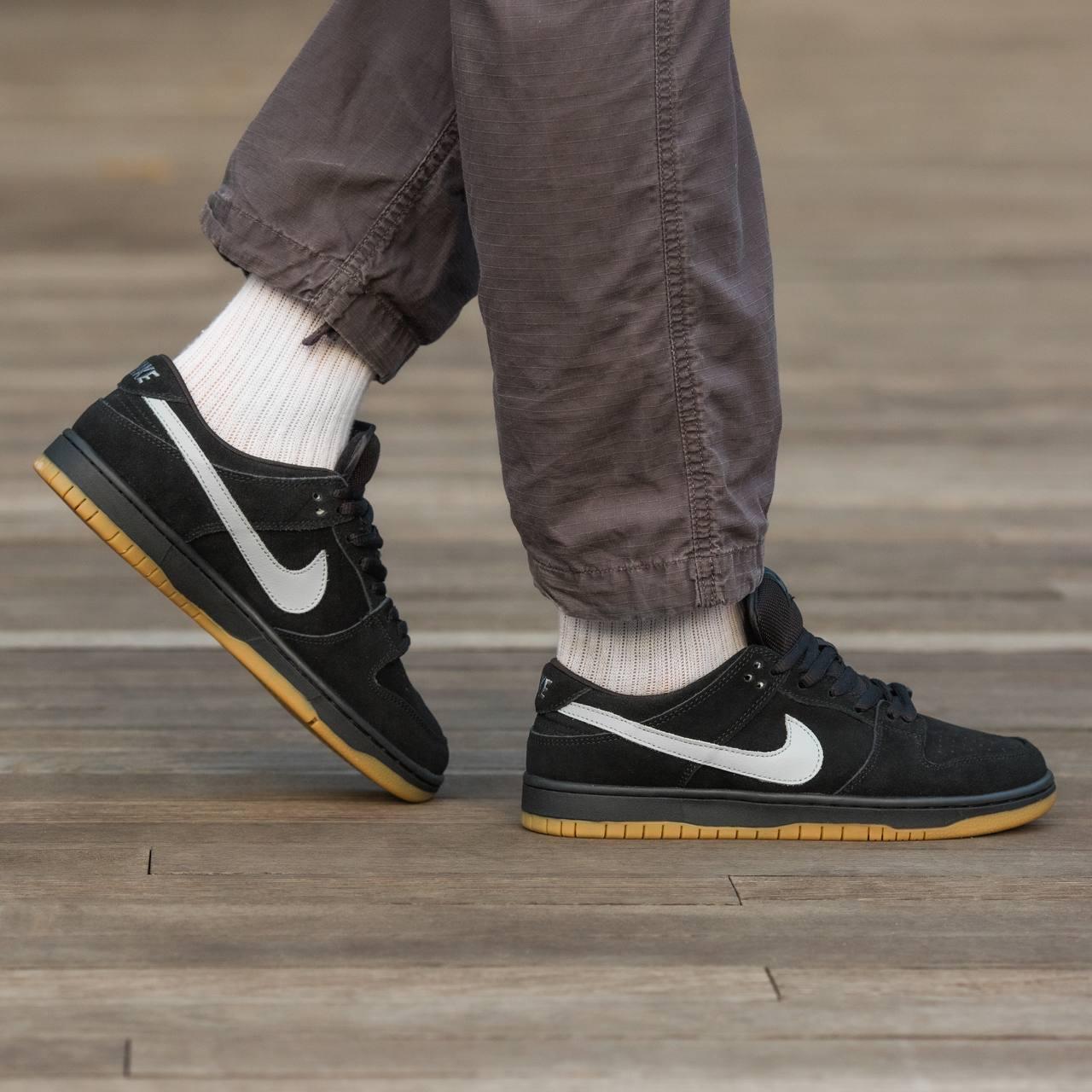 Кросівки чоловічі чорні Nike Sb Dunk Black Grey "FOG" (13224)