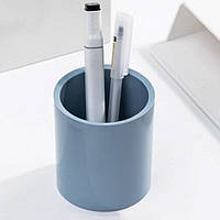 Подставка для ручек Deli NS023 Nusign пастельно голубая пластиковая 83*95 мм круглая