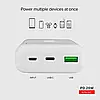 Зовнішній акумулятор SBS Powerbank 20000 mAh White (TTBB20000PD20W), фото 4