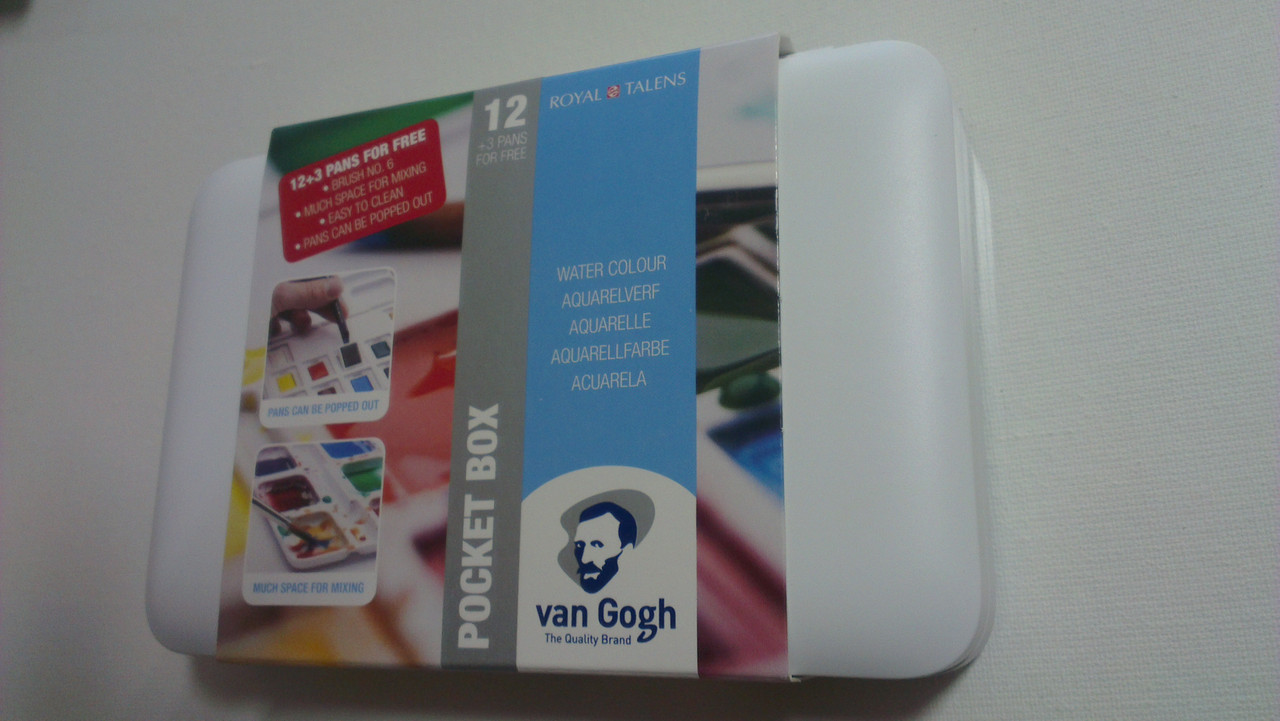 VAN GOGH, Pocket box 12 кювет+3 Royal Talens