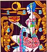 Набір для вишивання за нанесеною на канву схемою "Beautiful shot (5) ". AIDA 14CT printed , 44*50 см, фото 4