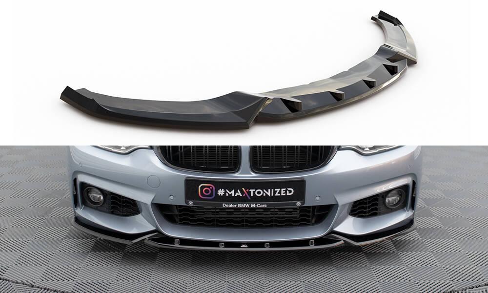 Сплітер BMW F32 M-Sport тюнінг обвіс губа спідниця елерон (V3), фото 1